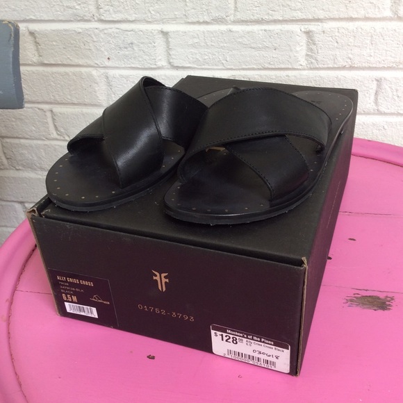MadeWell FRYE SANDALS shoe 6.5 black leather NEW!! - Picture 6 of 7